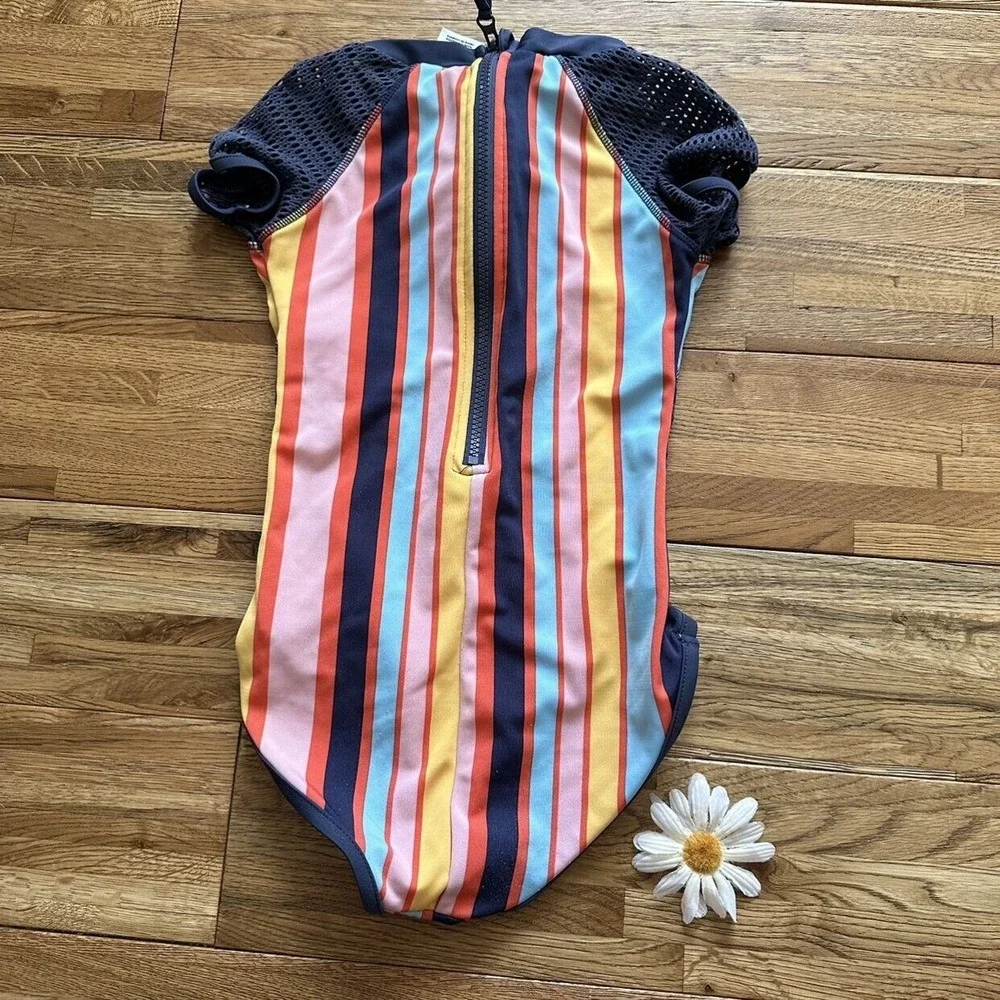 Art‎ Class  Striped Colorful One Piece Swimsuit  Size 7/8